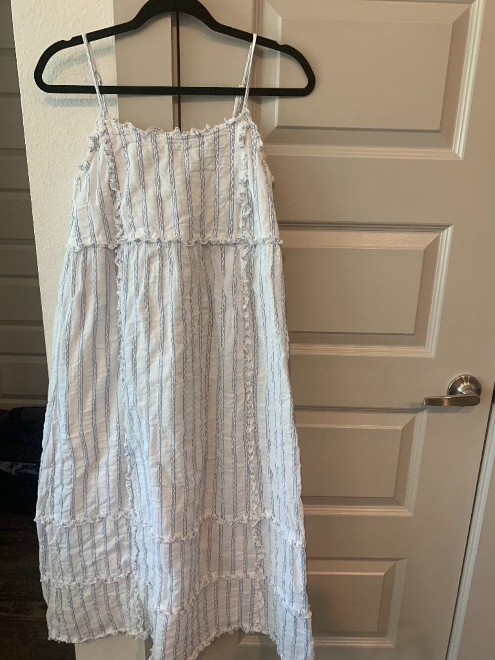 Blue & White Striped Dress
